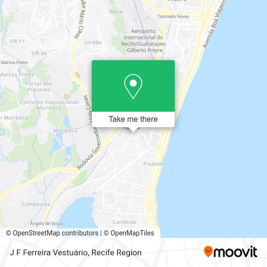 J F Ferreira Vestuário map