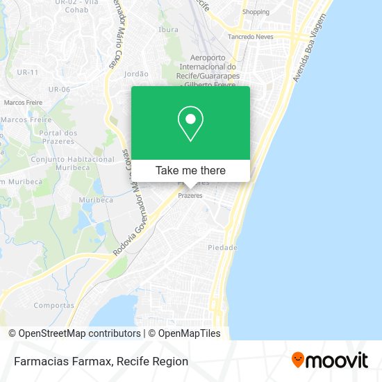 Farmacias Farmax map