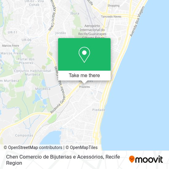 Chen Comercio de Bijuterias e Acessórios map