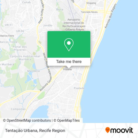 Tentação Urbana map
