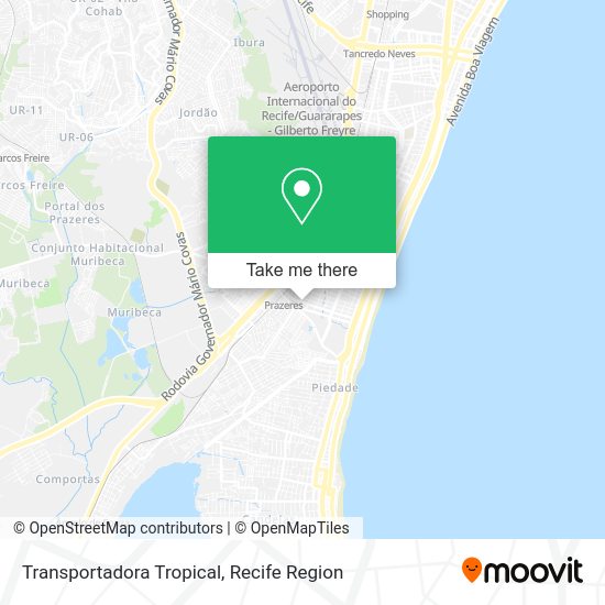 Transportadora Tropical map