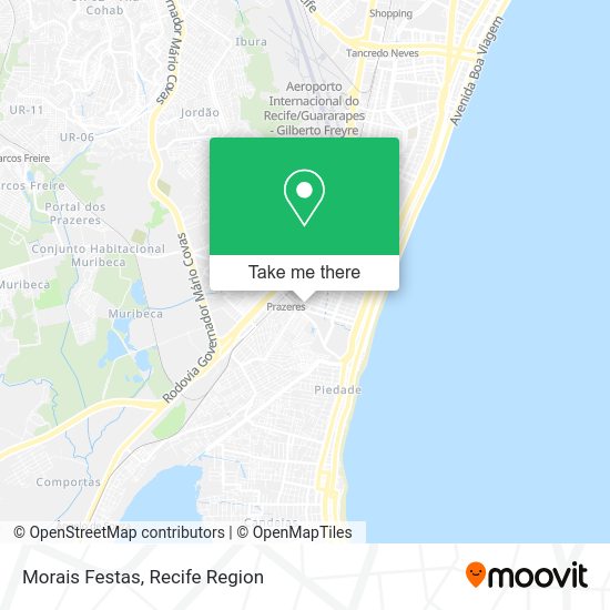 Morais Festas map