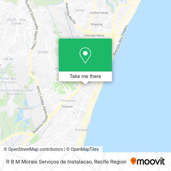 R B M Morais Serviços de Instalacao map