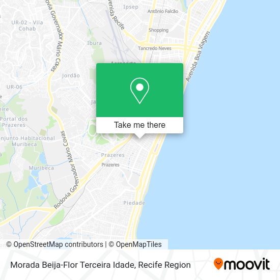 Morada Beija-Flor Terceira Idade map