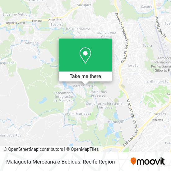 Malagueta Mercearia e Bebidas map
