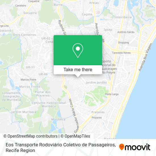 Eos Transporte Rodoviário Coletivo de Passageiros map
