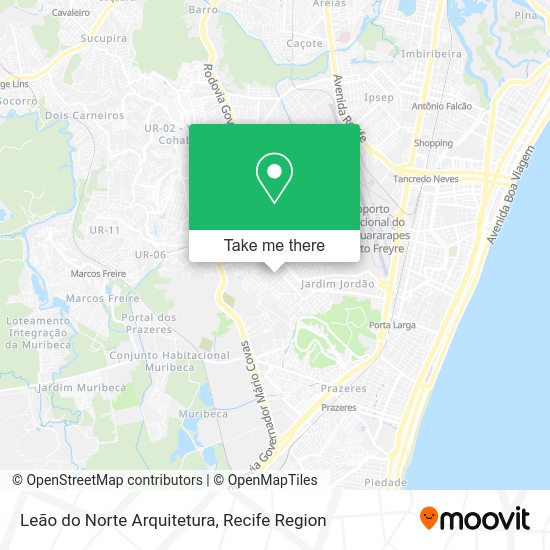 Leão do Norte Arquitetura map
