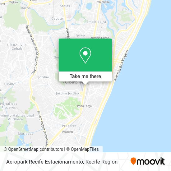 Aeropark Recife Estacionamento map