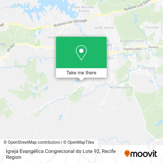 Igreja Evangélica Congrecional do Lote 92 map