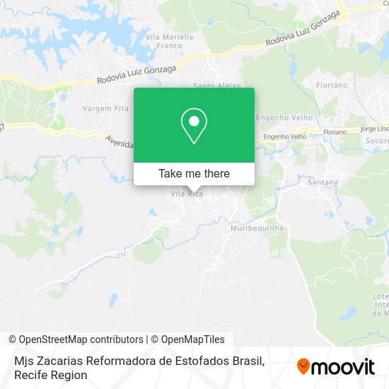 Mjs Zacarias Reformadora de Estofados Brasil map