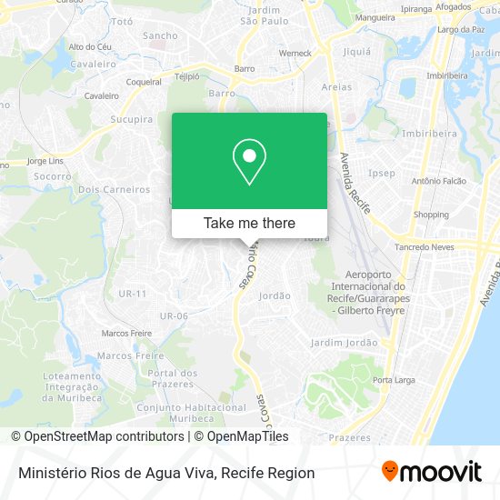 Ministério Rios de Agua Viva map