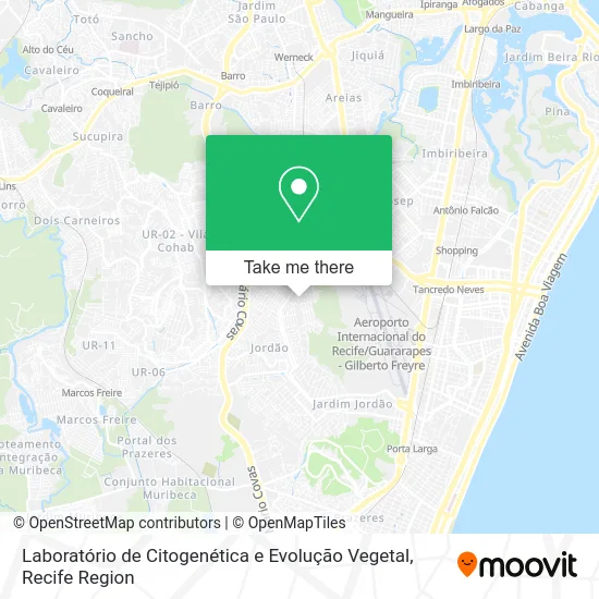 Laboratório de Citogenética e Evolução Vegetal map