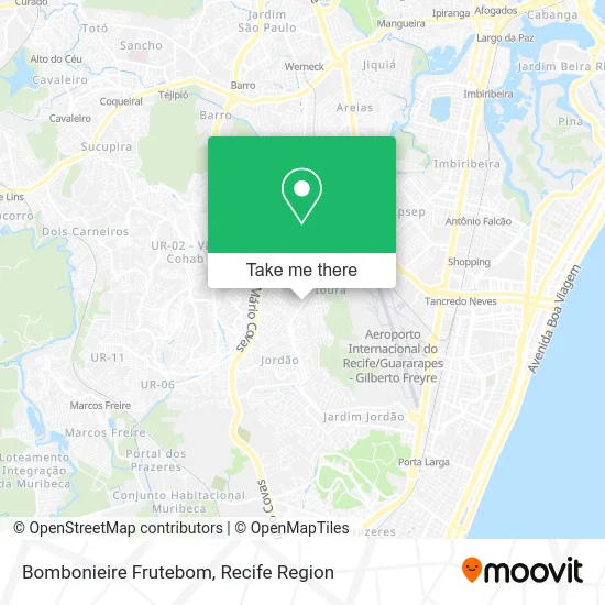 Bombonieire Frutebom map