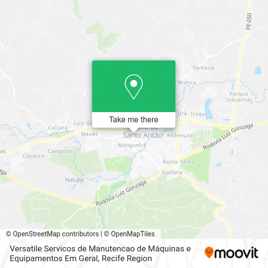 Versatile Servicos de Manutencao de Máquinas e Equipamentos Em Geral map