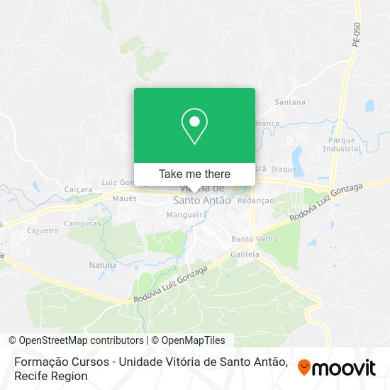 Formação Cursos - Unidade Vitória de Santo Antão map