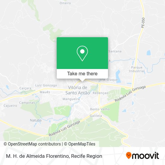 M. H. de Almeida Florentino map