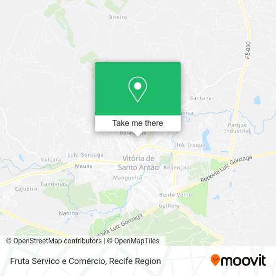 Fruta Servico e Comércio map