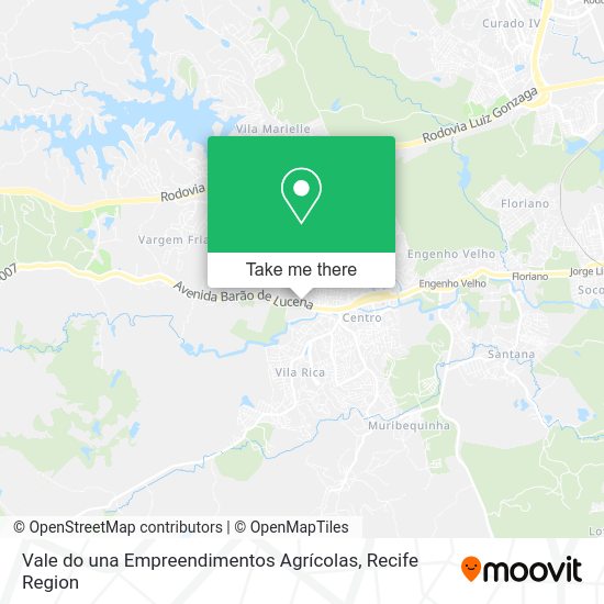 Vale do una Empreendimentos Agrícolas map