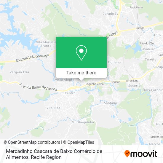 Mercadinho Cascata de Baixo Comércio de Alimentos map