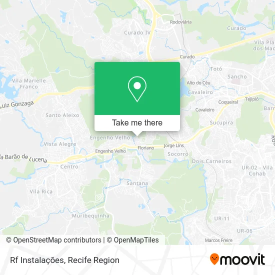 Rf Instalações map