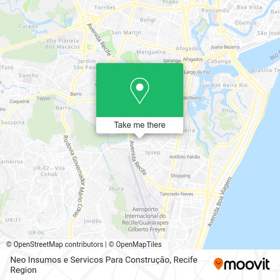 Neo Insumos e Servicos Para Construção map