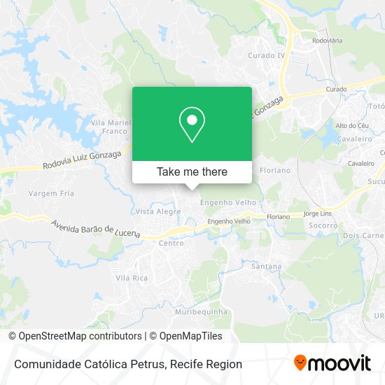 Comunidade Católica Petrus map