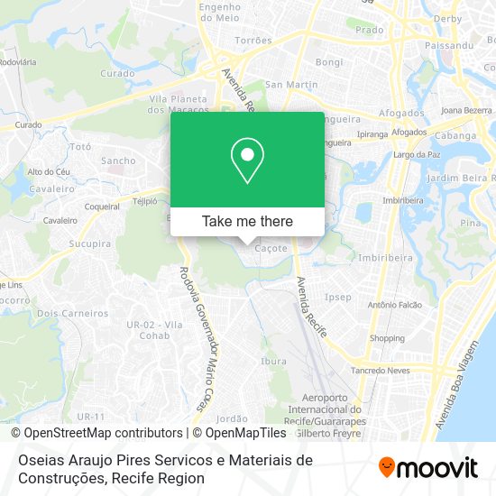 Oseias Araujo Pires Servicos e Materiais de Construções map