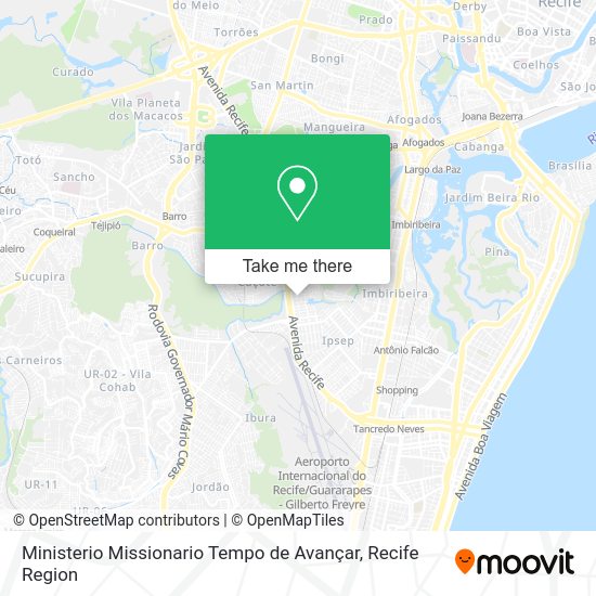 Ministerio Missionario Tempo de Avançar map