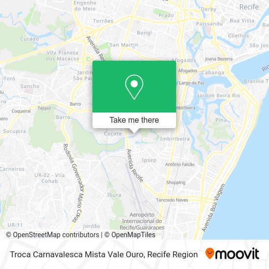 Troca Carnavalesca Mista Vale Ouro map