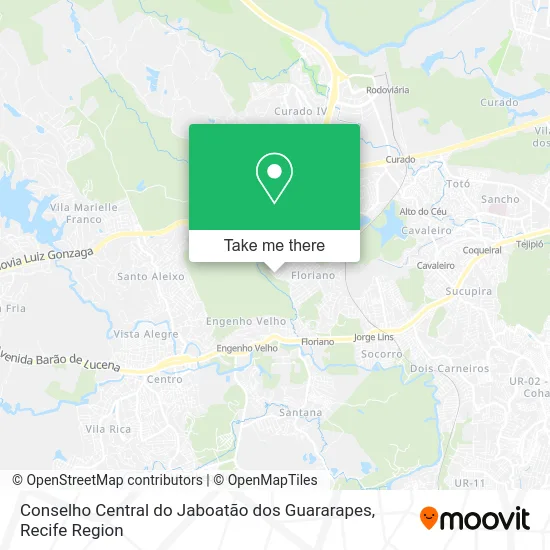 Conselho Central do Jaboatão dos Guararapes map