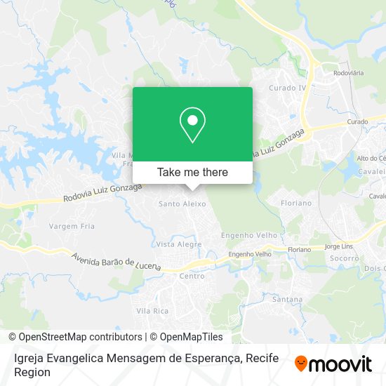 Igreja Evangelica Mensagem de Esperança map