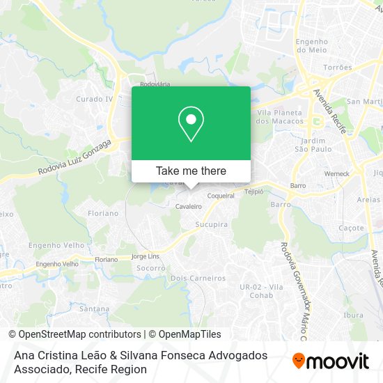 Ana Cristina Leão & Silvana Fonseca Advogados Associado map