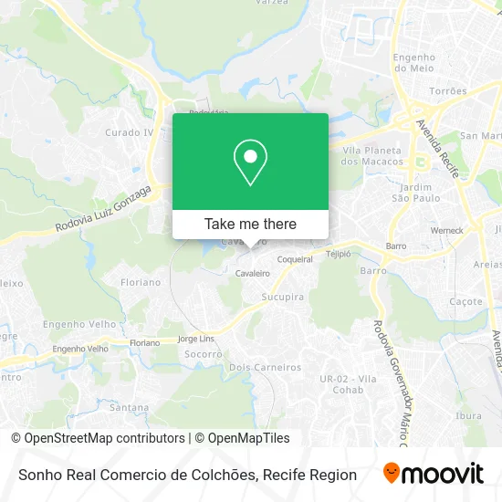 Sonho Real Comercio de Colchões map