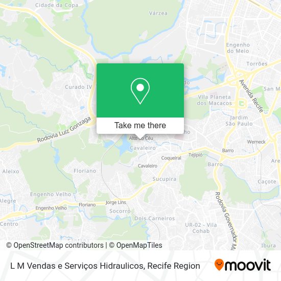 L M Vendas e Serviços Hidraulicos map