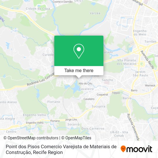 Point dos Pisos Comercio Varejista de Materiais de Construção map