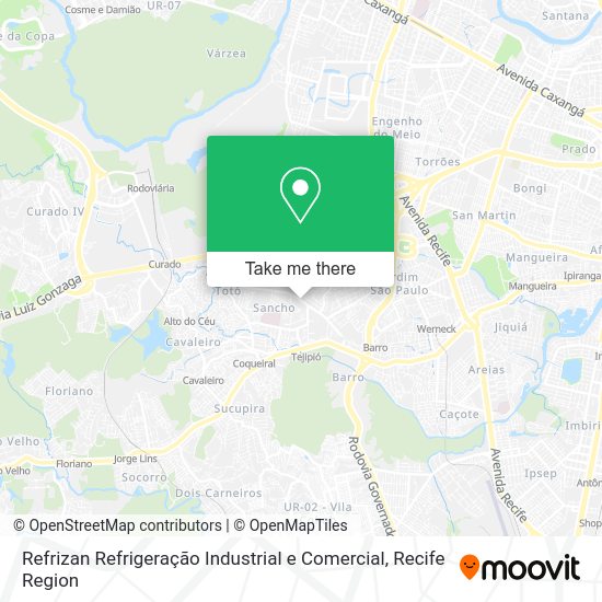 Refrizan Refrigeração Industrial e Comercial map
