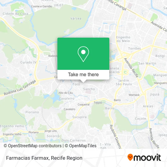 Farmacias Farmax map