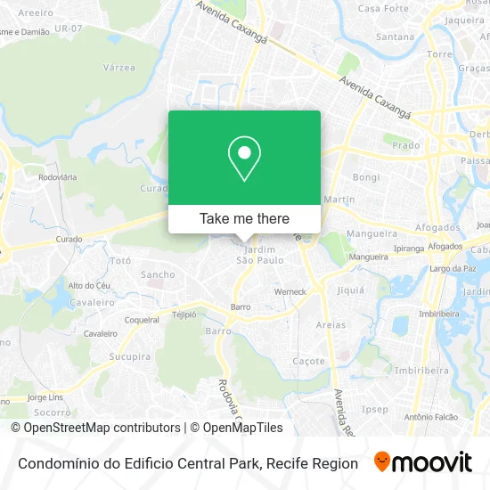 Condomínio do Edificio Central Park map