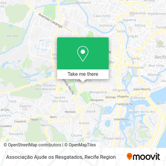 Associação Ajude os Resgatados map