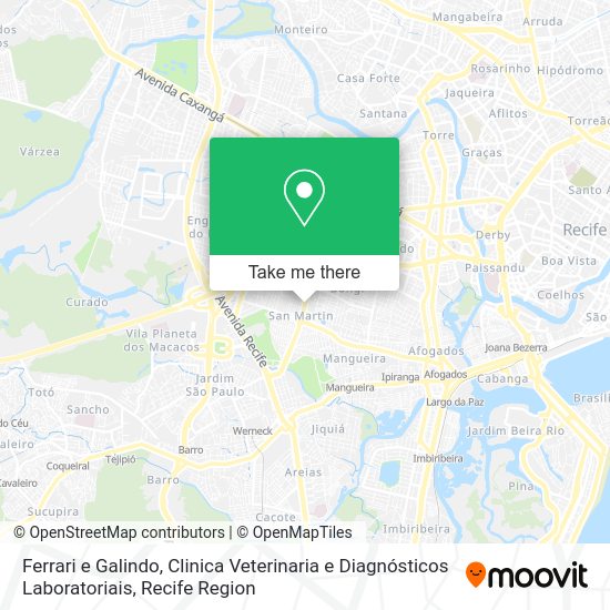 Ferrari e Galindo, Clinica Veterinaria e Diagnósticos Laboratoriais map