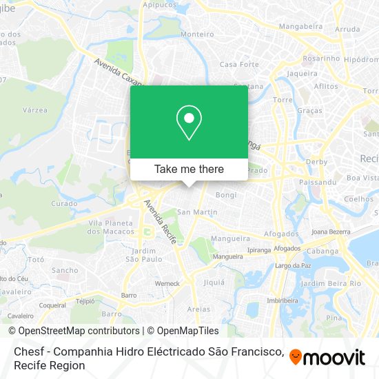 Chesf - Companhia Hidro Eléctricado São Francisco map
