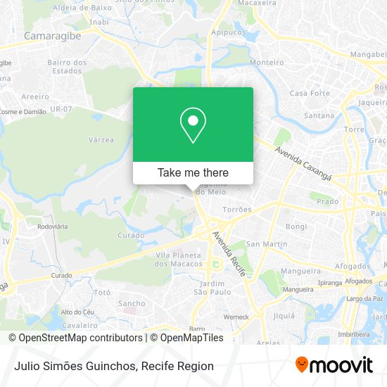 Julio Simões Guinchos map