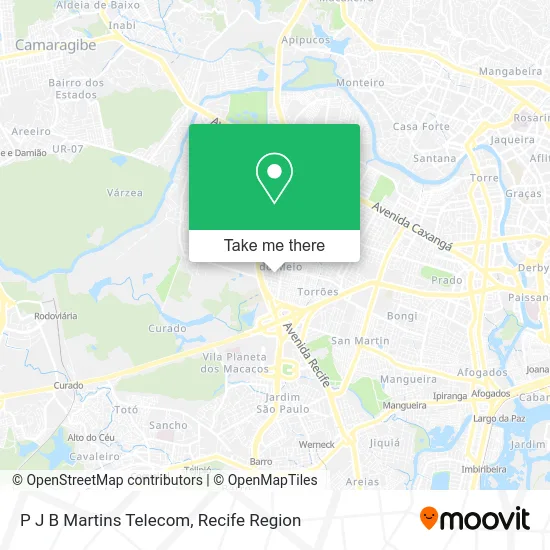 P J B Martins Telecom map