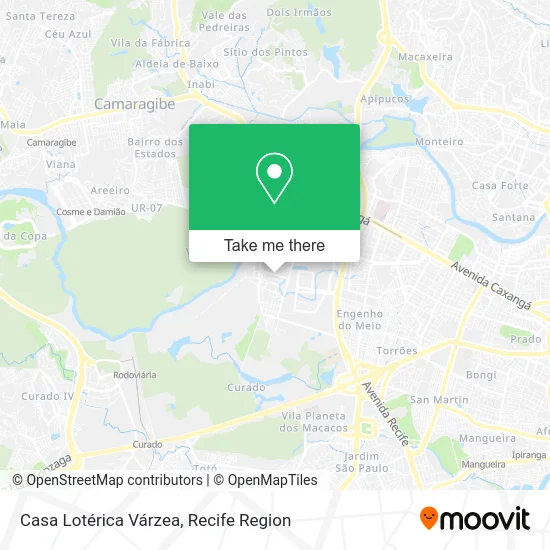 Casa Lotérica Várzea map