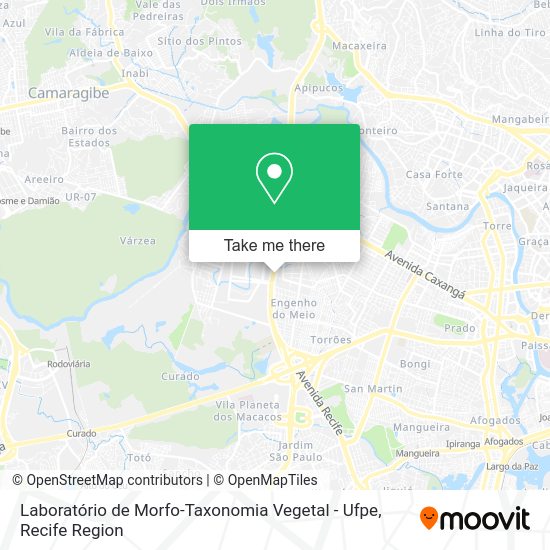 Laboratório de Morfo-Taxonomia Vegetal - Ufpe map