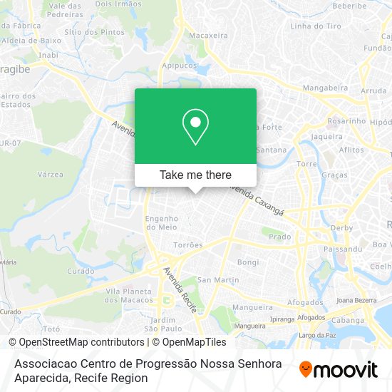 Associacao Centro de Progressão Nossa Senhora Aparecida map