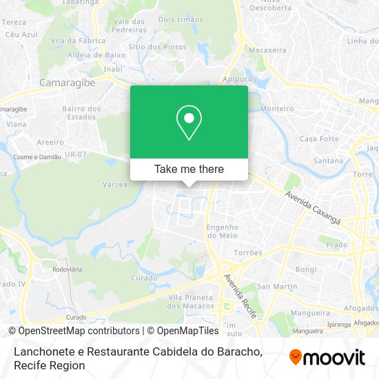 Lanchonete e Restaurante Cabidela do Baracho map