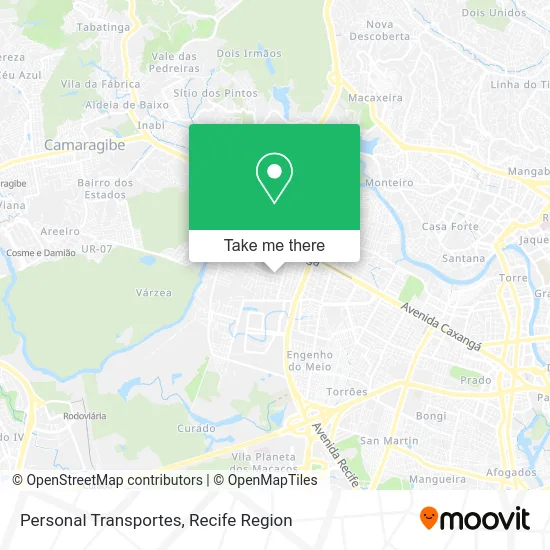 Personal Transportes map