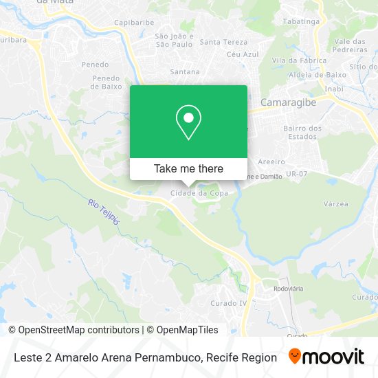 Leste 2 Amarelo Arena Pernambuco map