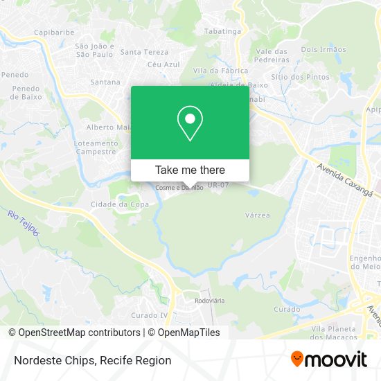 Nordeste Chips map